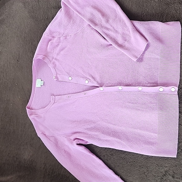 Button up light purple sweater - Picture 1 of 2